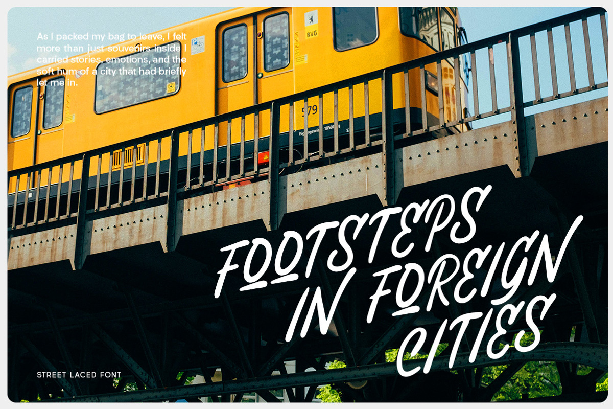 Street Laced Handwritten Typeface, a Handwritten Font by Littlehand (Photo 3 of 10)