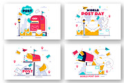 11 World Post Day Illustration, a Work Illustration by denayunebgt (Thumbnail 2 of 5)