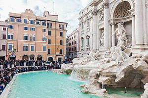 Famous trevi fountain in rome, an Architecture Photo by BOOCYS