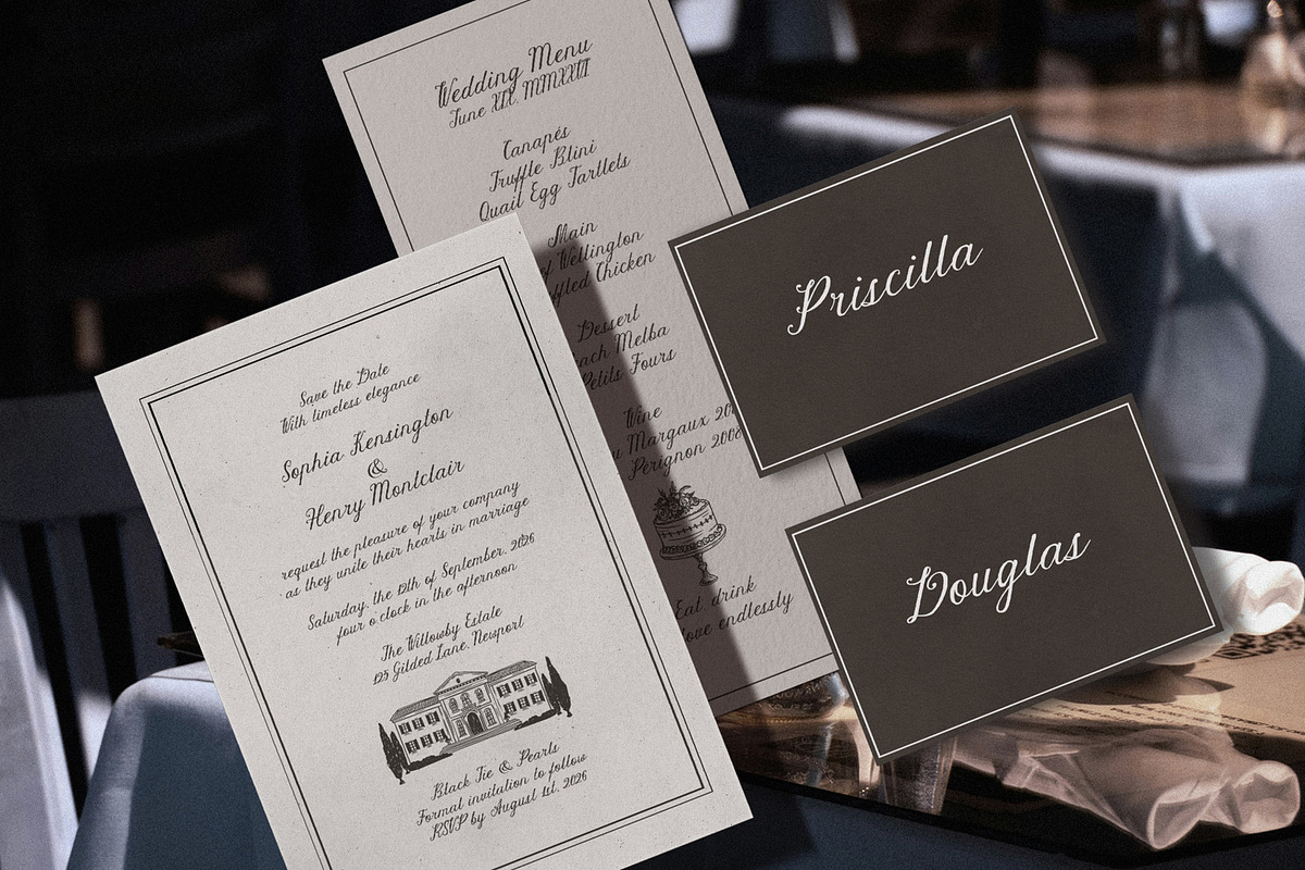 Delicate Promise | Vintage Script, a Script Font by AnMark (Photo 10 of 18)