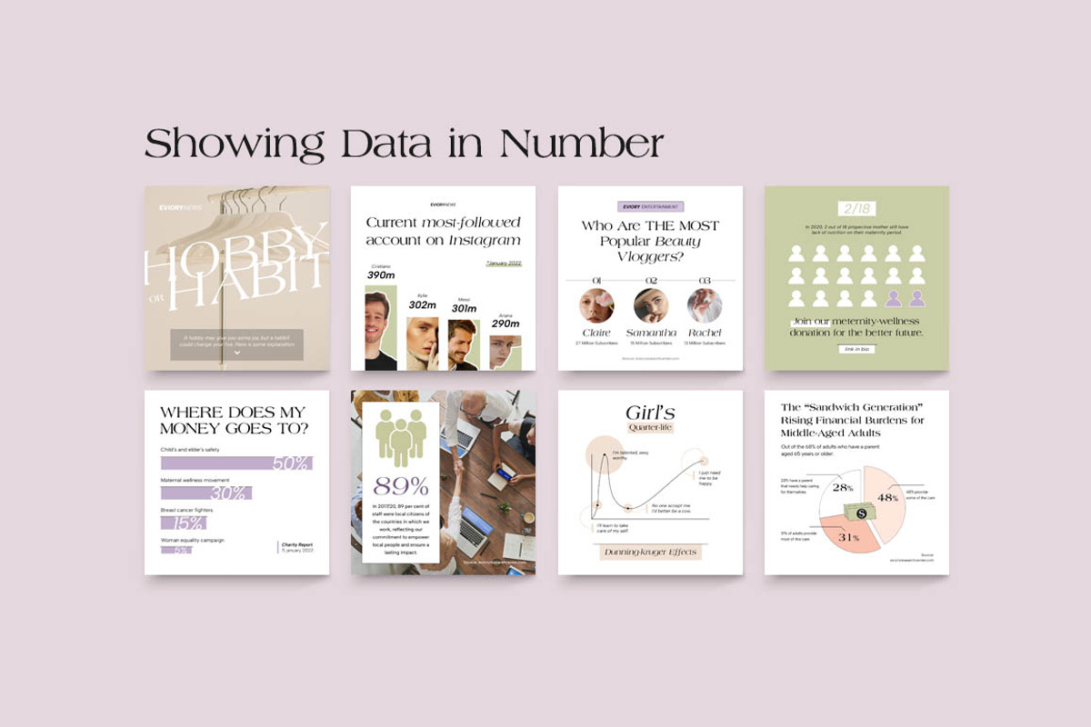 Blog & News Room Instagram CANVA PS, a Social Media Template by Eviory (Photo 11 of 26)