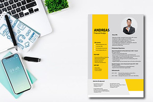 Modern CV Template, a Resume Template by dulchaer29