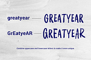 Greatyear - Brush Font, a Handwritten Font by Weape Studio (Thumbnail 6 of 10)