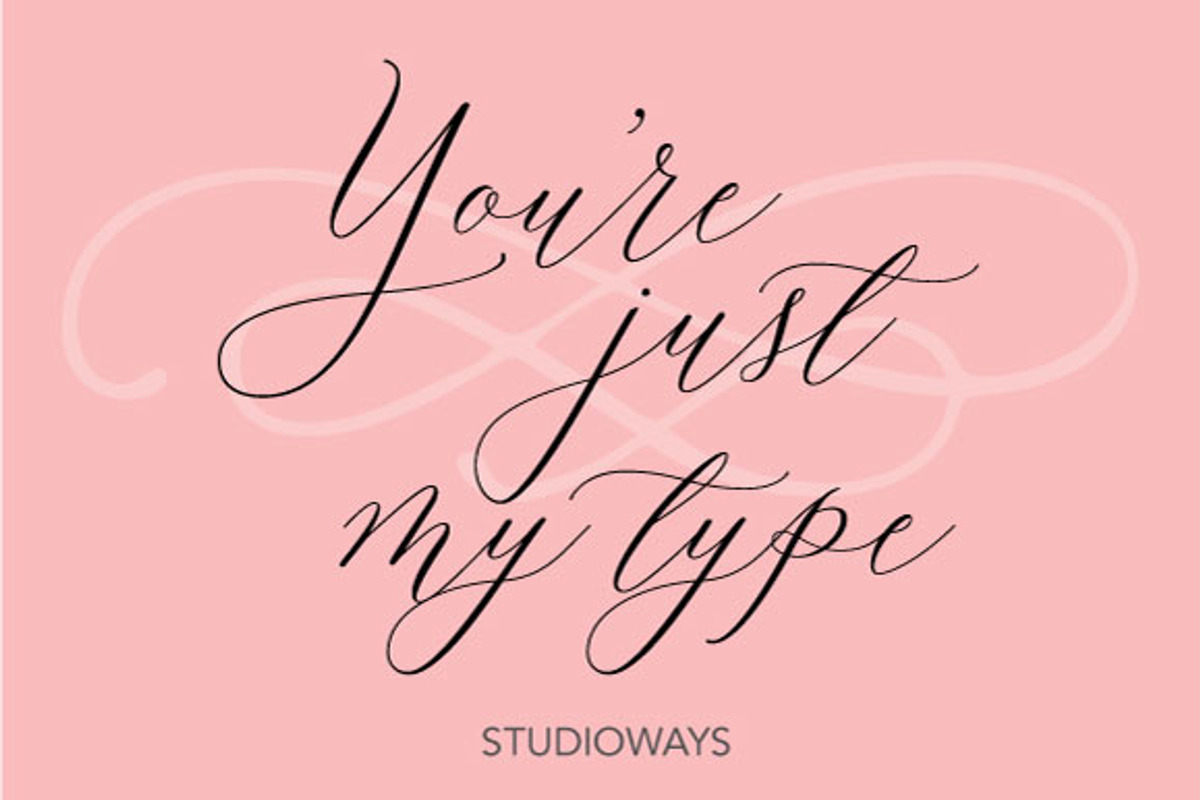 Lady Slippers Loops, a Script Font by STUDIOWAYS (Photo 4 of 6)