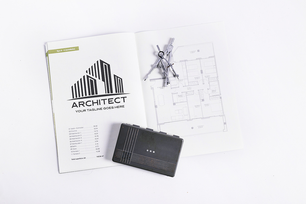 Modern Architecture Logo Template, a Branding & Logo Template by YUDesignStore (Photo 7 of 8)