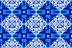 40 Seamless Blue Tile Patterns