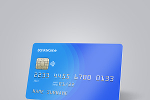 Realistic Credit/Debit Card Mockup