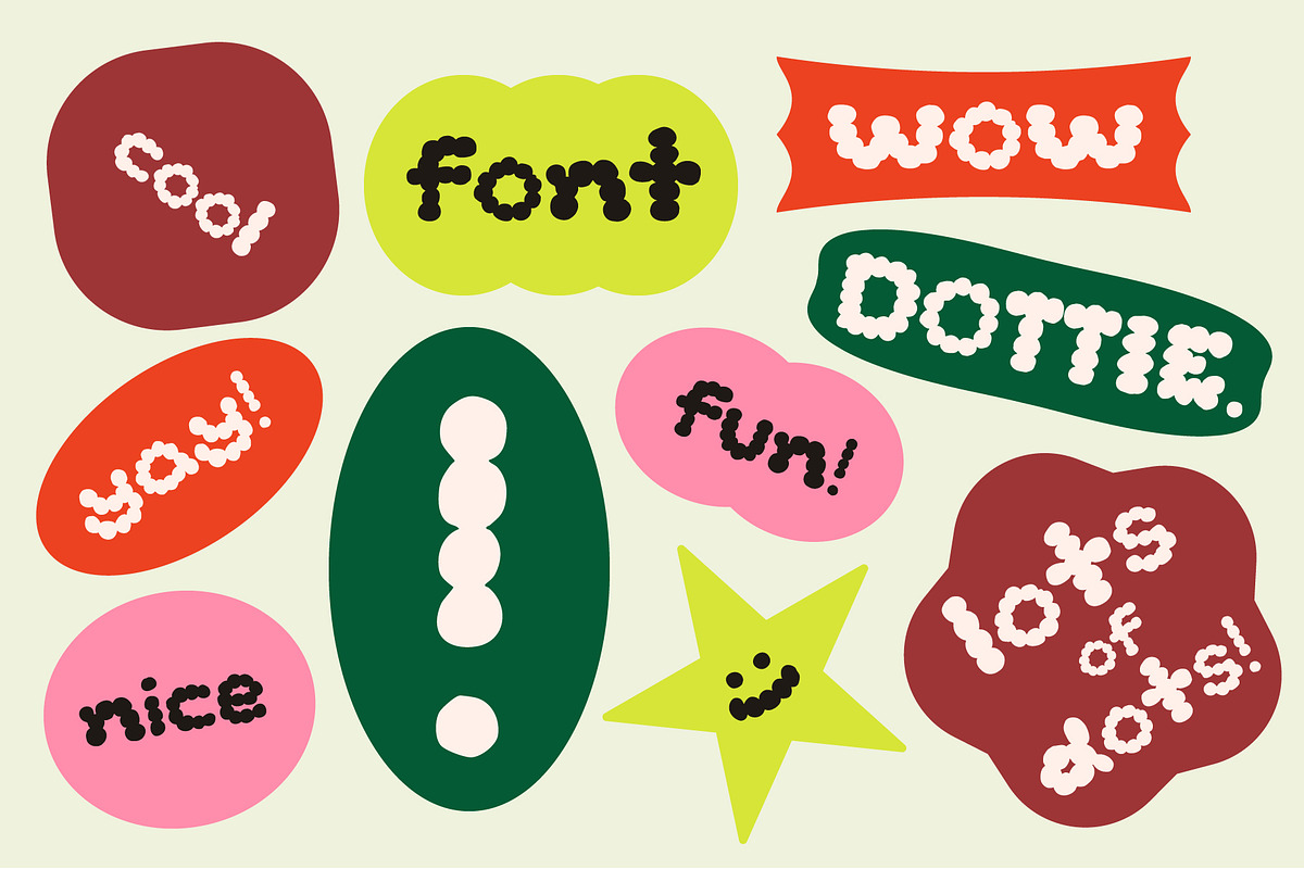 Dottie - A hand-lettered font, a Font by Studio Funshop by Kelli (Photo 3 of 11)