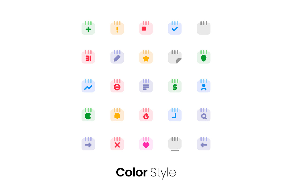 3 Styles Calendar Icon Pack, an Outline Icon by hafizhhapis (Photo 2 of 4)