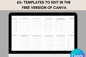 Bill Payment Tracker Canva Bundle