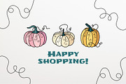 Pumpkins & Autumn Decor Set, a Seasonal Illustration by Panna Limon Store (Thumbnail 10 of 10)
