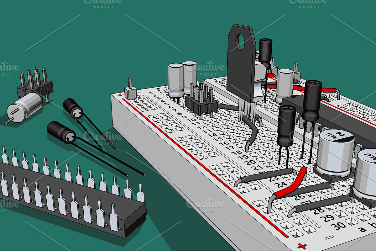 Electronics Illustrations Set, an Education Illustration by Blacklight (Photo 9 of 10)