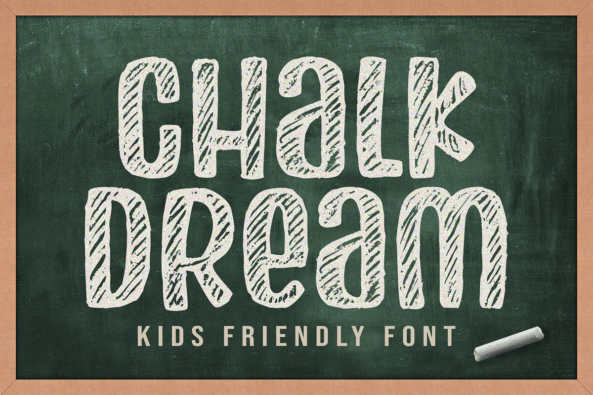 Chalk Dream, a Font by Orenari (Photo 1 of 6)