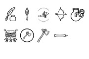 40 Tribal & indigenous cultural Icon, an Outline Icon by Nurlan's shop (Thumbnail 4 of 4)