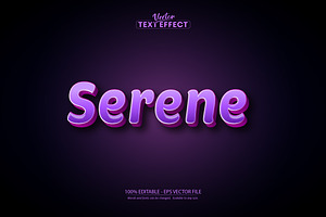 Serene - Editable Text Effect