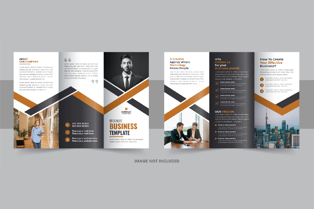 Business trifold brochure design, a Brochure Template by Pavel_design
