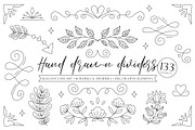 Hand drawn elegant dividers, an Object Graphic by Tiger and Flower (Thumbnail 1 of 16)