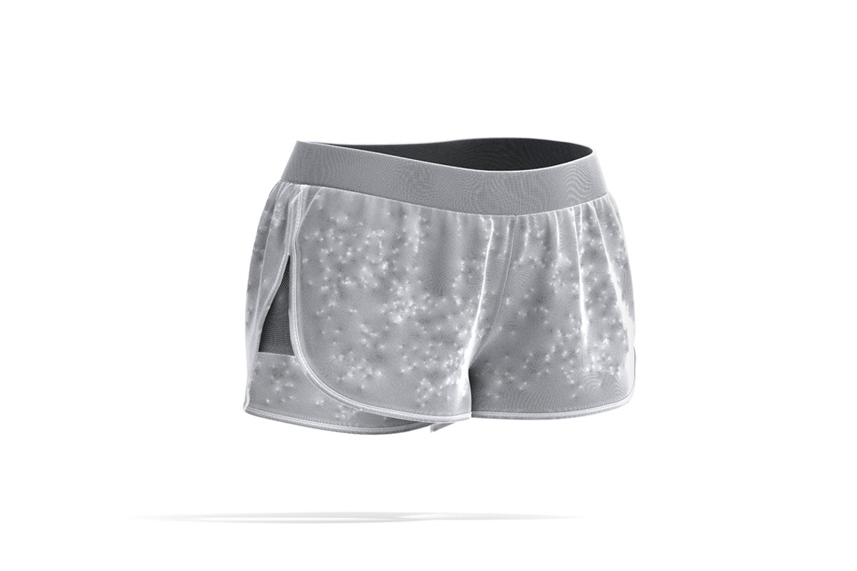 White Women Sport Shorts 3D Model, an Object 3D Model by rebrandy (Photo 9 of 9)