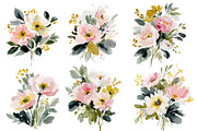 summer garden watercolor clipart, an Illustration by DreamCafeArt (Thumbnail 3 of 8)