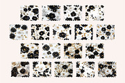 3D Sequin Black and White Roses, a Pattern Graphic by PrintablesByFranklyn (Thumbnail 5 of 6)
