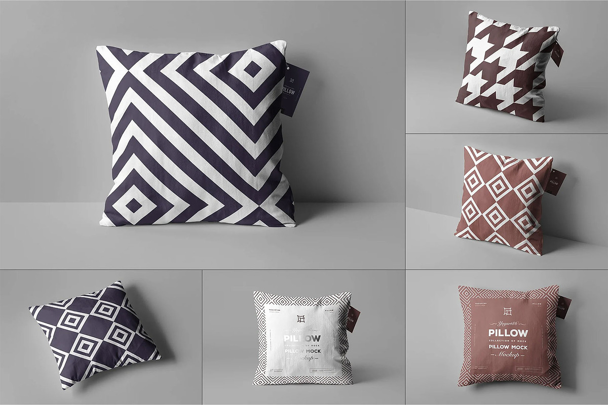 Pillow Mock-up, a Product Mockup by zippypixelstudio (Photo 1 of 15)