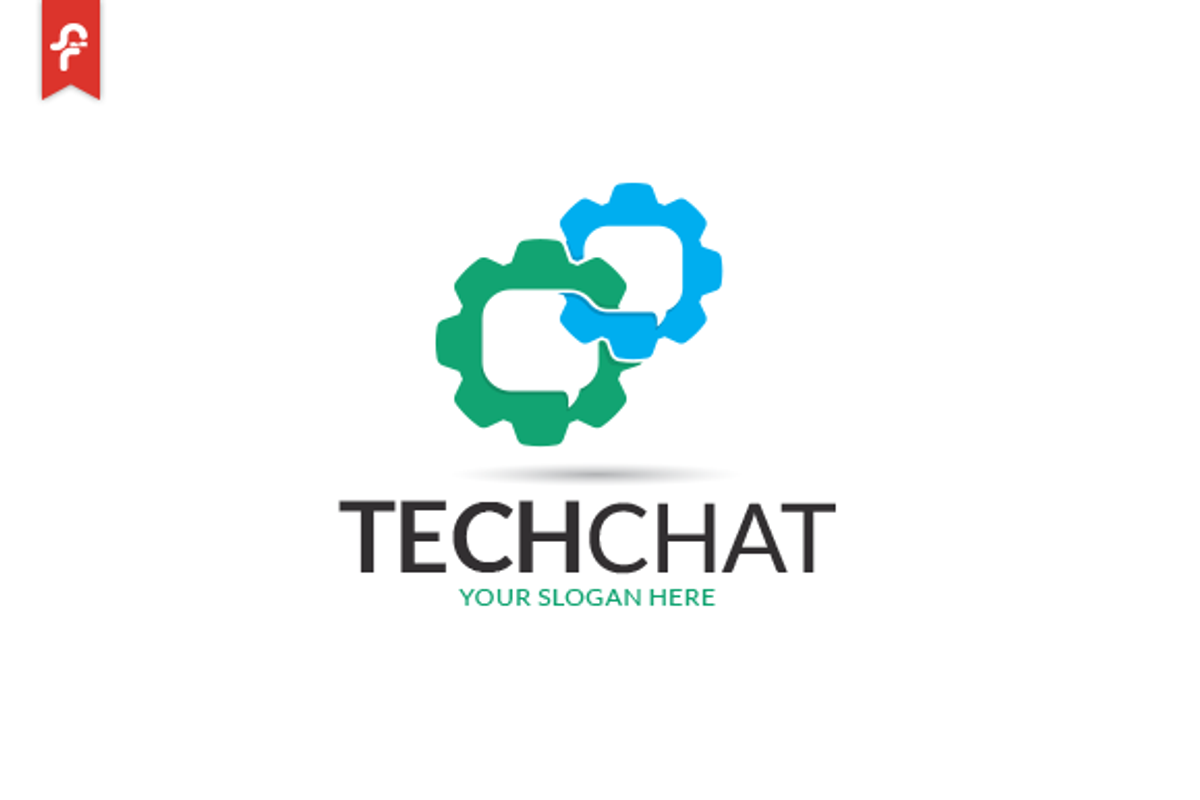 Tech Chat Logo, a Branding & Logo Template by ft.studio