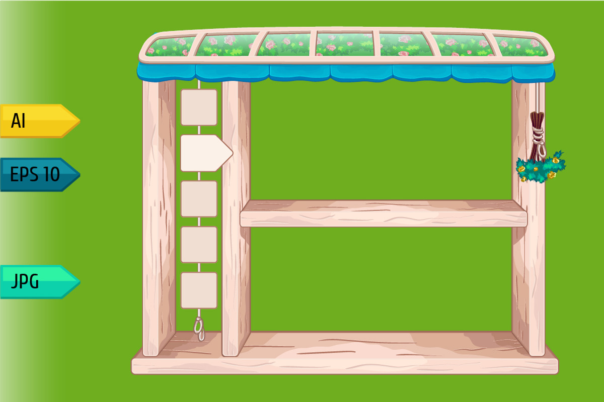 Game wooden shelf windows set, a Templates & Theme by julia_musdotter (Photo 12 of 20)