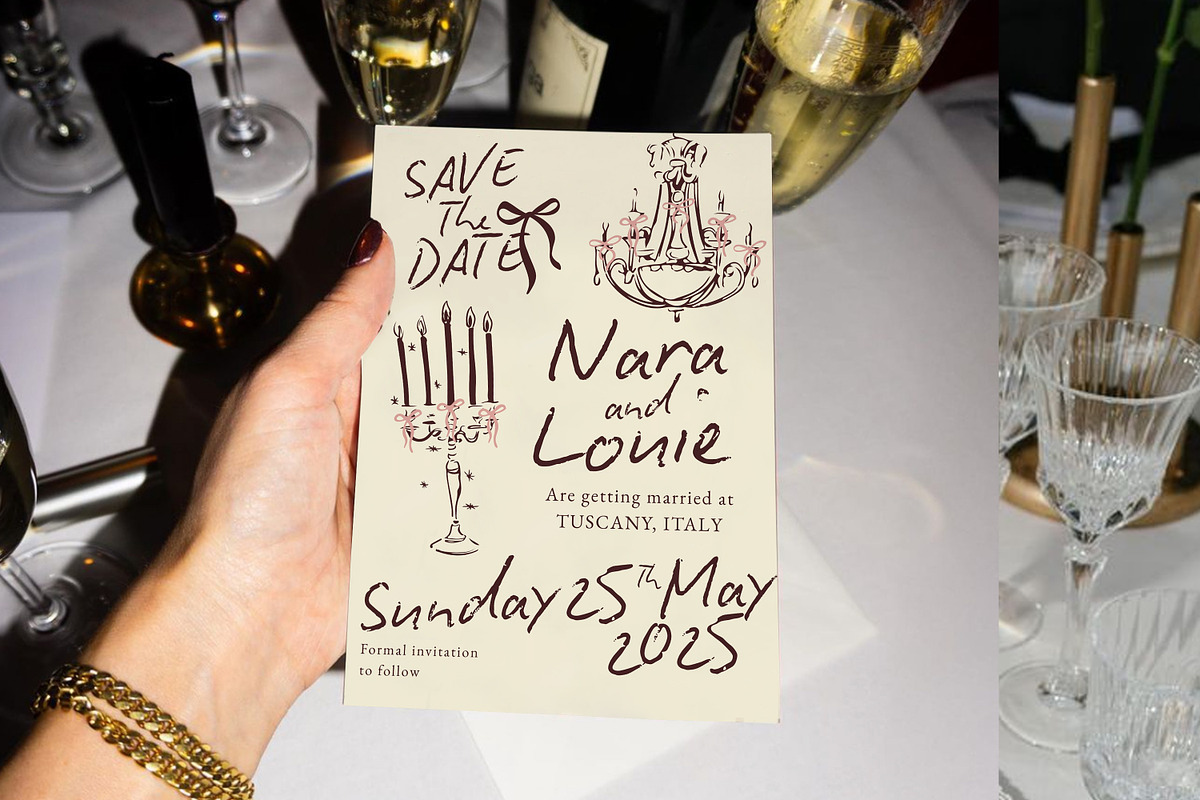 SAVE THE DATE Hand drawn Italian, an Invitation Template by Ivyandpalette (Photo 16 of 18)
