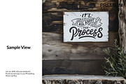 White Wooden Sign Mockups, a Household Mockup by mock-ups (Thumbnail 11 of 11)