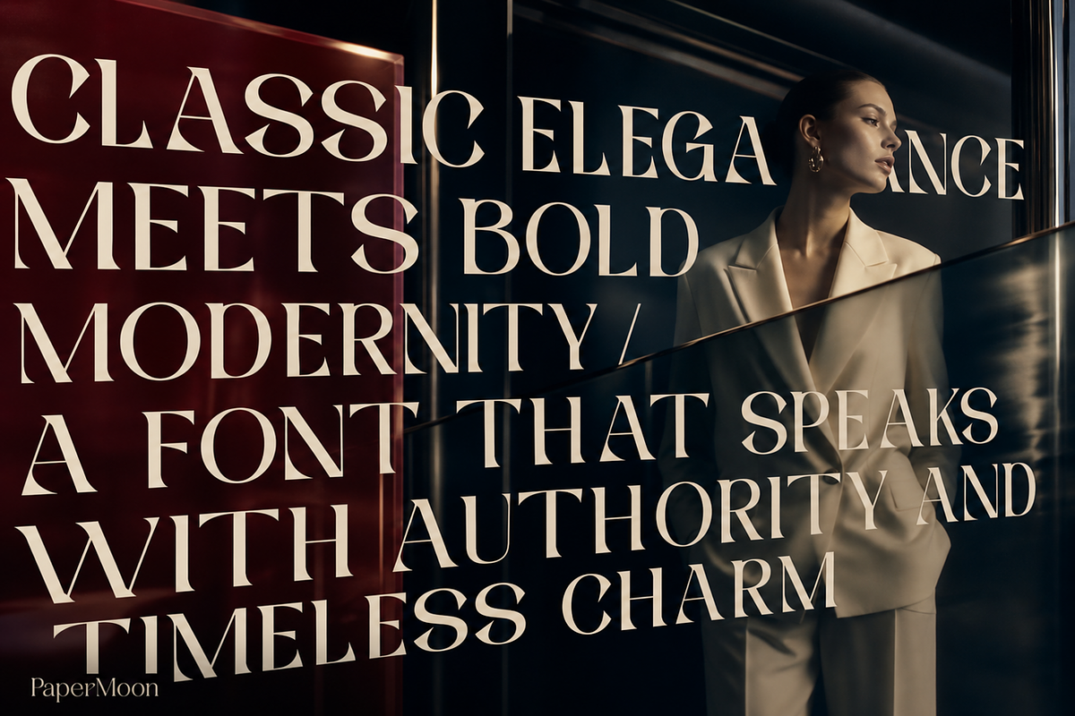VANTRELLE Luxury Display Serif Font, a Serif Font by PaperMoon (Photo 2 of 6)