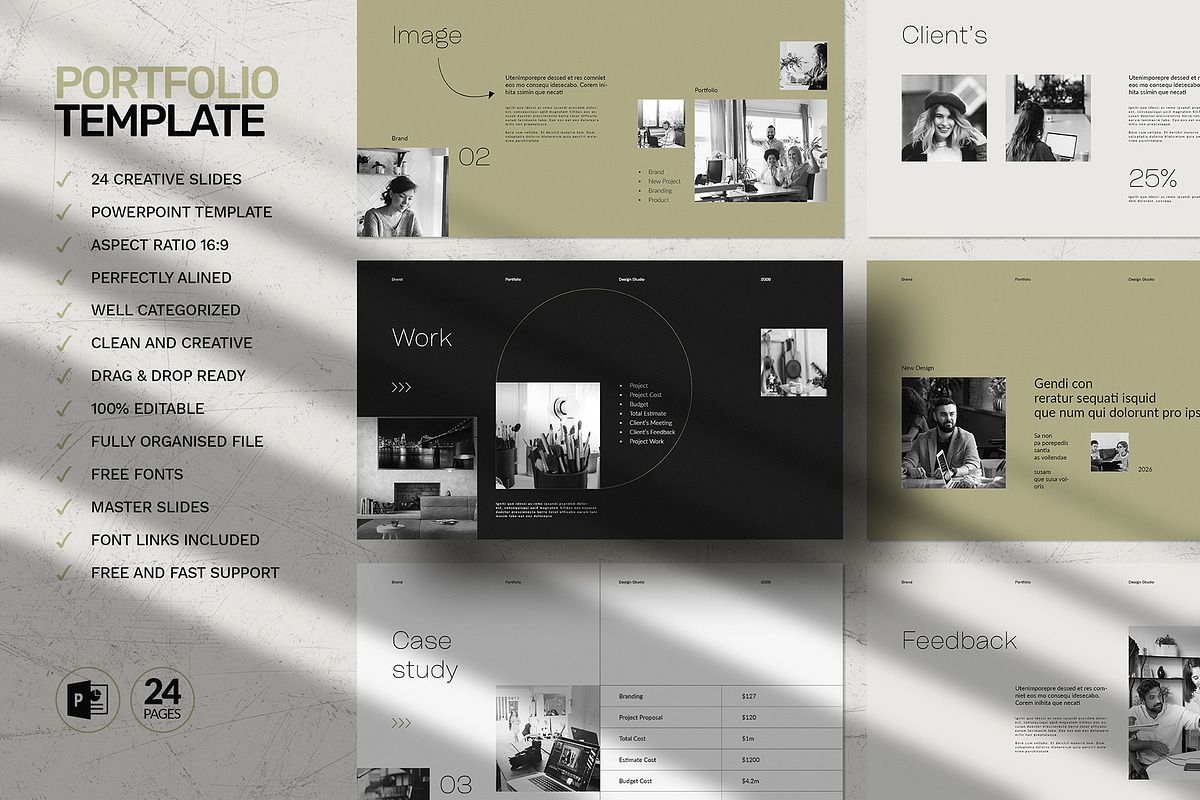 Portfolio Template, a Presentation Template by White Graphic (Photo 2 of 7)