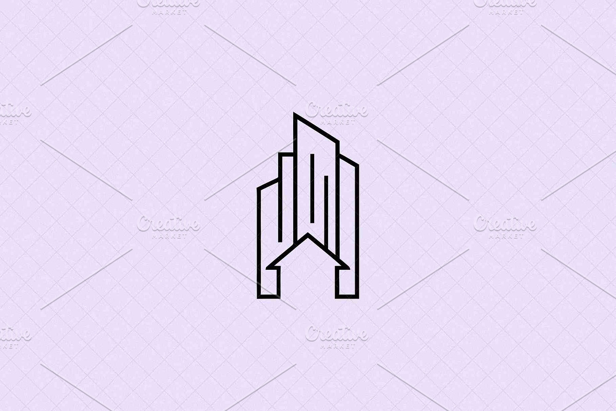 Minimalist Modern Building Icon, an Outline Icon by Vectorium Studio (Photo 2 of 4)
