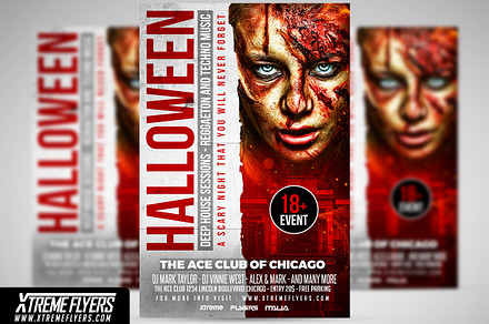 Halloween Flyer Template, a Flyer Template by XtremeFlyers