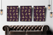 Queen Bees | Vector Pattern, a Pattern Graphic by AALofts Design (Thumbnail 5 of 7)