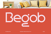 Begob - Minimal Sans Font, a Sans Serif Font by Pandeka Studio (Thumbnail 1 of 9)