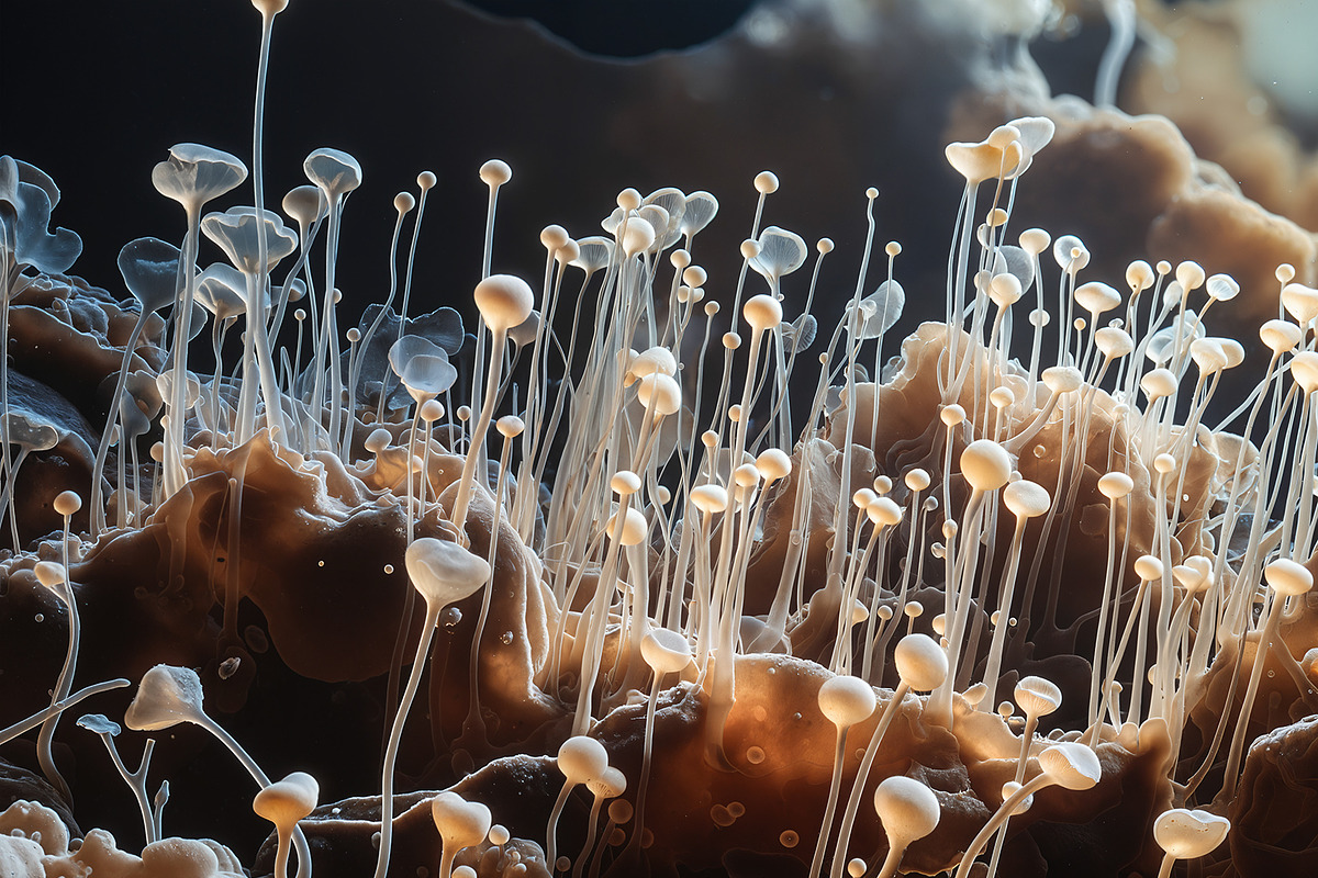 72 Microscopic Fungi Backgrounds, a Background Graphic by h.utomo (Photo 29 of 72)