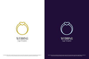 Wedding Ring Logo Design Icon Vector, a Branding & Logo Template by Morvana Crew
