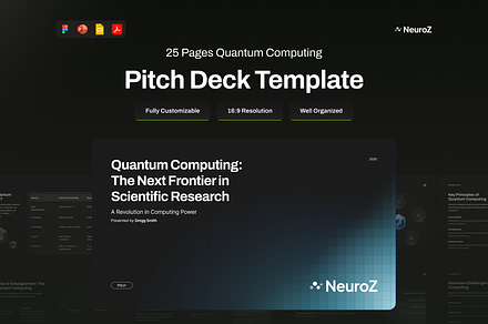 Pitch Deck Quantum Computing, a Presentation Template by pickolabstudio