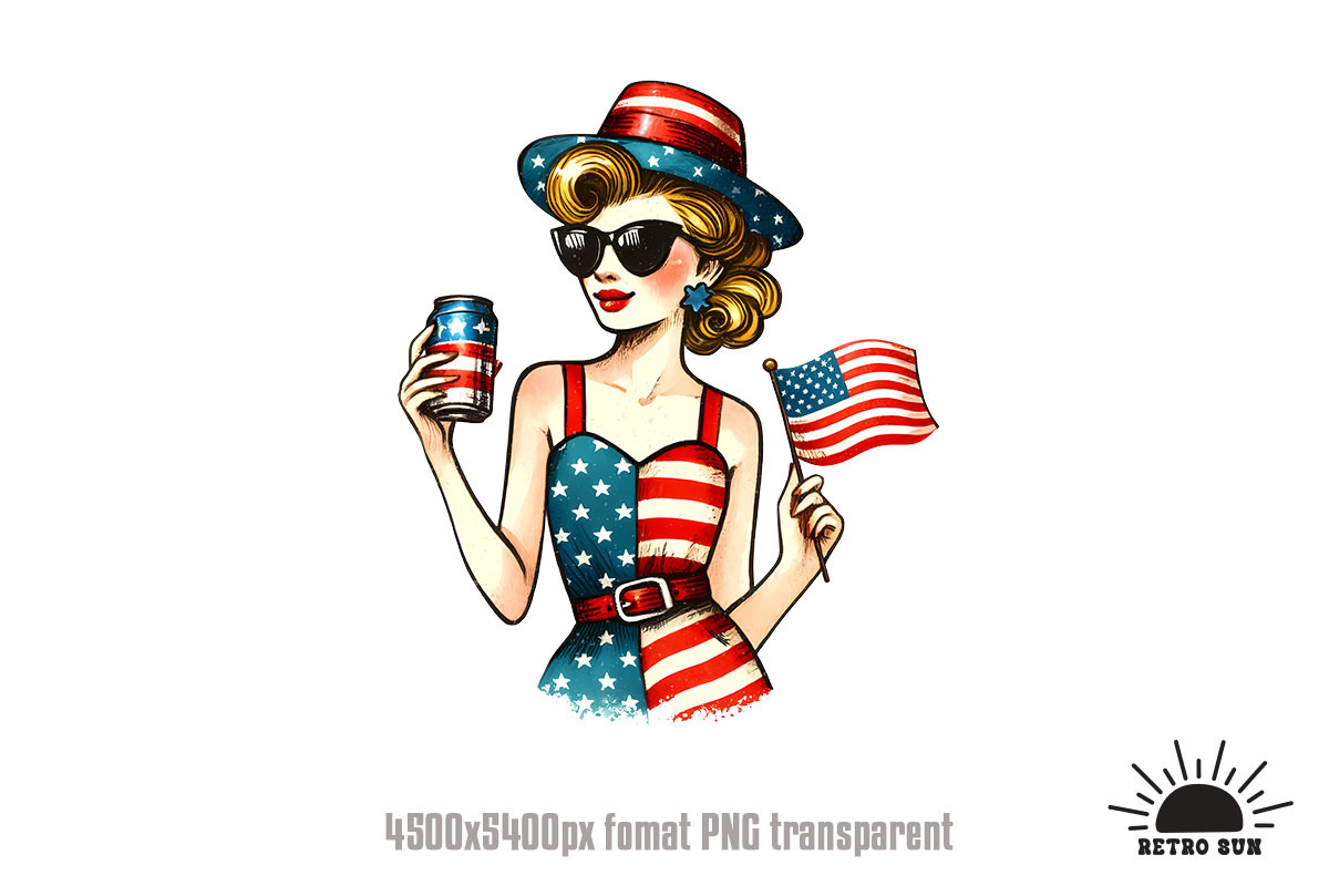 Retro Vintage 4th of July, an Object Graphic by GlitterCraft (Photo 9 of 21)