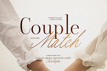 Couple Match - Luxury Font Duo