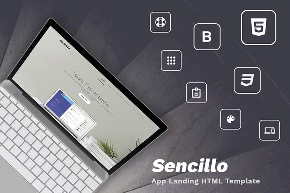Sencillo – Multi-purpose Responsive, a HTML Template by Geek Shop (Photo 4 of 4)