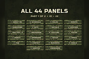 Camo Twitch & Kick Panels, an Object Graphic by Gear Store (Thumbnail 2 of 11)