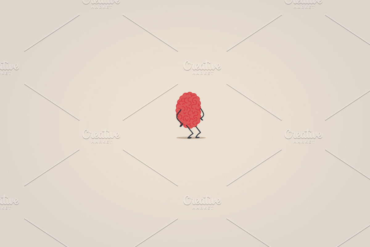 23 Brain characters situations, a Person Illustration by Beatriz Gascón (Photo 4 of 5)