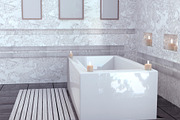 Modern bathroom with ceramic bath featuring bathroom, interior, and modern, a Beauty & Fashion Photo by Larser (Thumbnail 2 of 2)