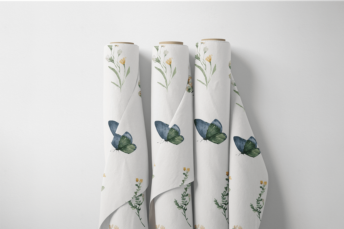 Seamless Watercolor Butterflies and, a Pattern Graphic by Pati Charm Studio (Photo 8 of 8)