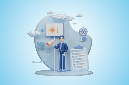 saving planet 3d illustration, a Characters & Person 3D Model by alwie99d