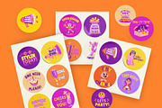 Birthday Sticker Set, an Emoji Icon by Brickclay (Thumbnail 4 of 8)