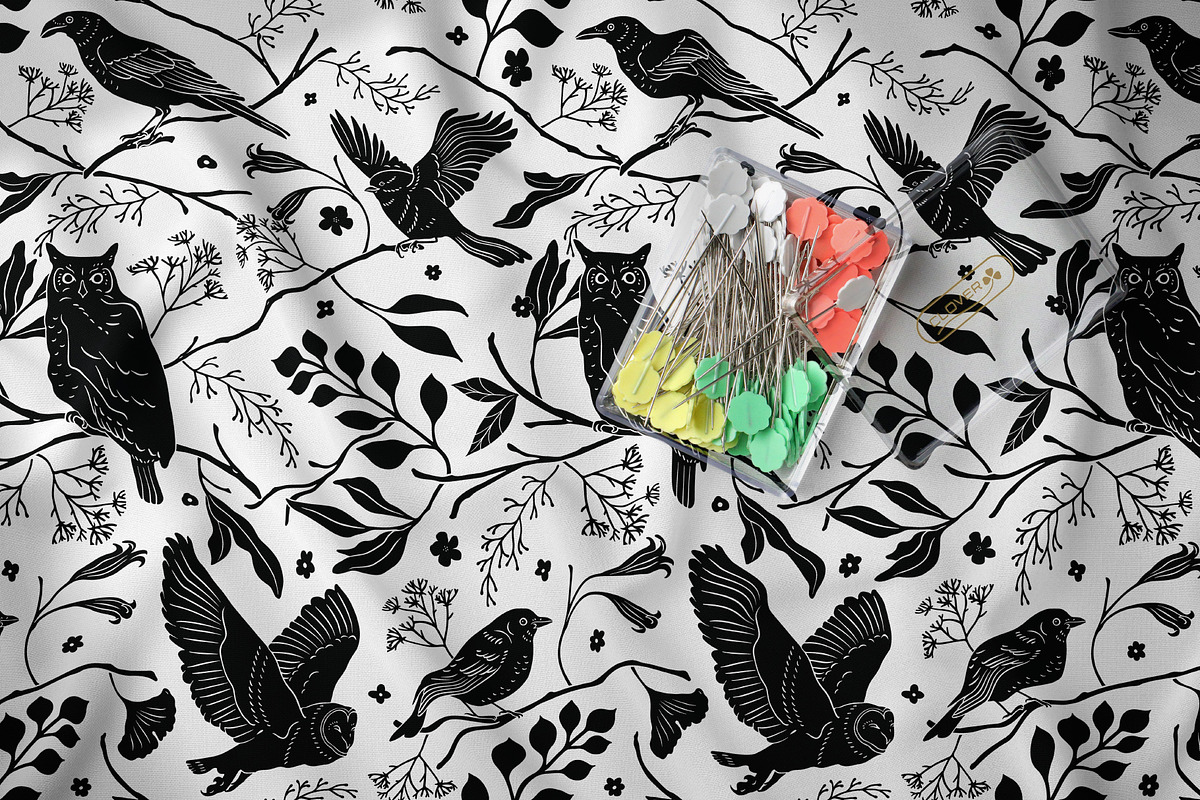 Woodland Shadows Vector Collection, a Decorative Illustration by rouxsupplyco (Photo 14 of 15)
