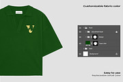 Oversized poloshirt mockup, a Shirt Mockup by Voyage Studio (Thumbnail 3 of 3)