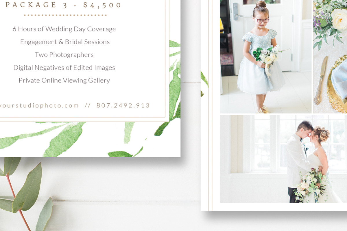 Wedding Photographer Rack Card, a Card Template by By Stephanie Design (Photo 3 of 3)